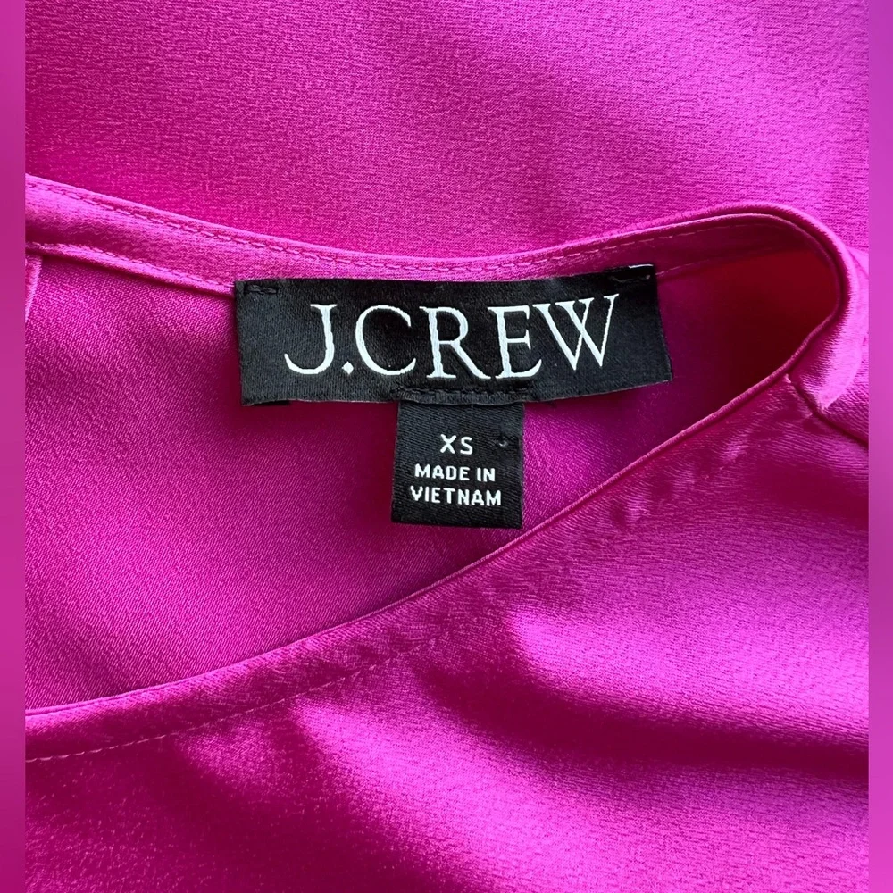 NEW JCrew Garden Blouse with Ruffled Sleeves  in Pink, Size Classic-XS - Picture 2 of 12